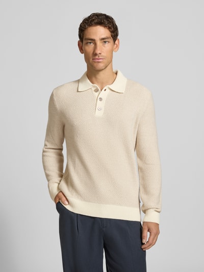 JOOP! COLLECTION Pullover van wolmix met viscose, model '24Vennios' Offwhite - 4