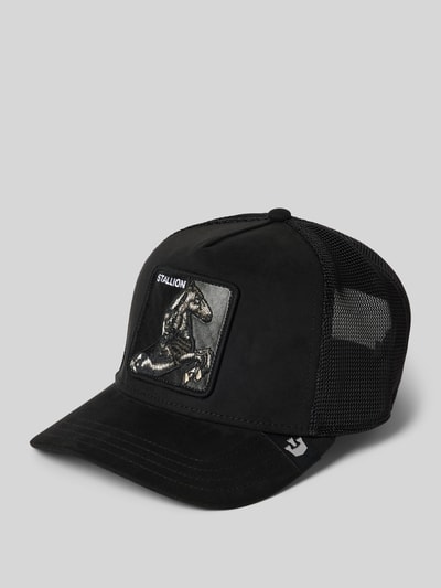 GOORIN BROS. Trucker-pet met motiefpatch, model 'The Suede' Zwart - 1