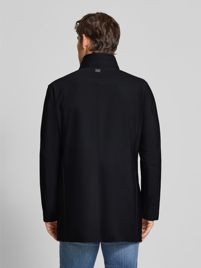 Strellson Regular fit lange parka met gewatteerde inzet, model 'FINLAY FLEX' Zwart - 5