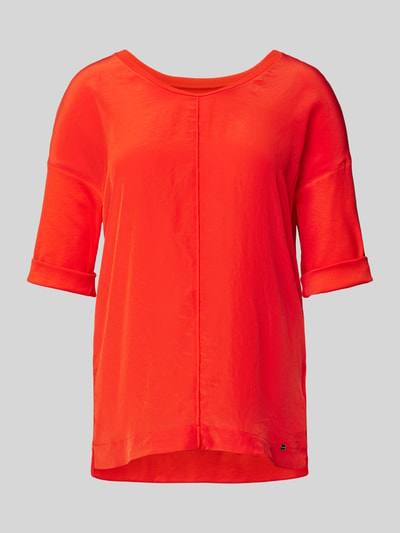 Marc Cain T-Shirt mit Label-Applikation Rot 2