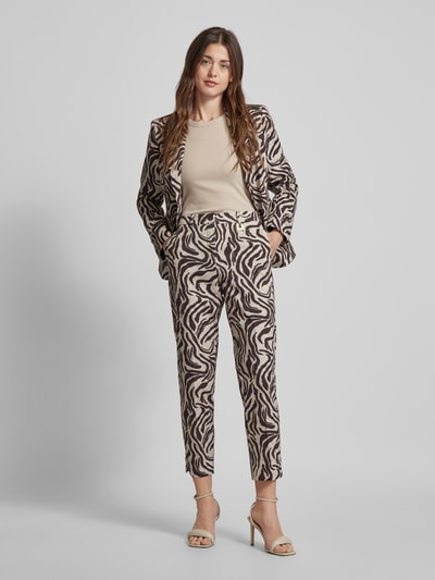 JOOP! Stoffen broek met dierenprint Beige - 1