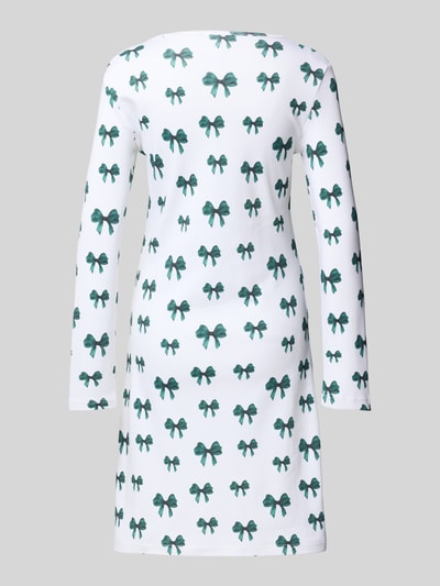 LOUIS & LOUISA Nachthemd van puur katoen, model 'Kuschelig verpackt' Groen - 3