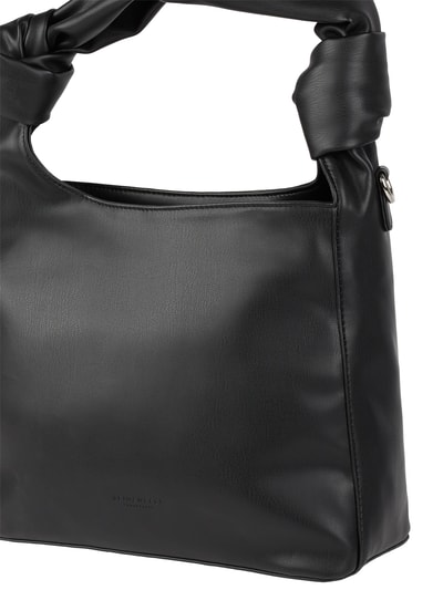 Seidenfelt Hobo Bag in Leder-Optik Black 2