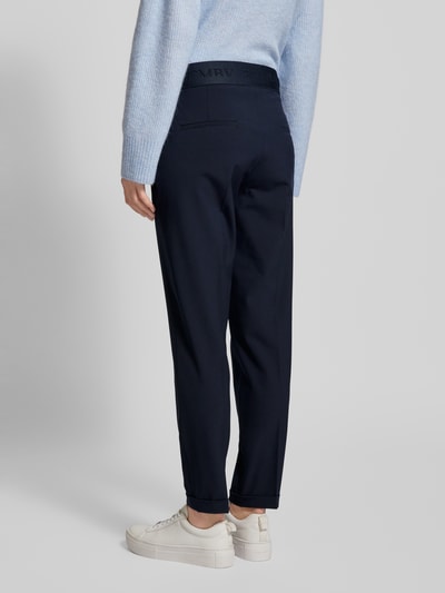 Cambio Broek met elastische band, model 'Kim' Marineblauw - 5