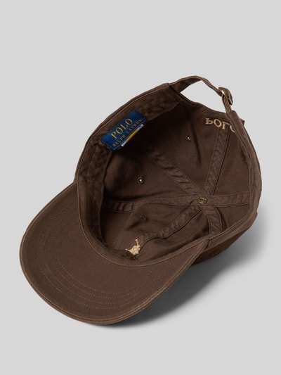 Polo Ralph Lauren Czapka z daszkiem z wyhaftowanym logo Średniobrązowy 2
