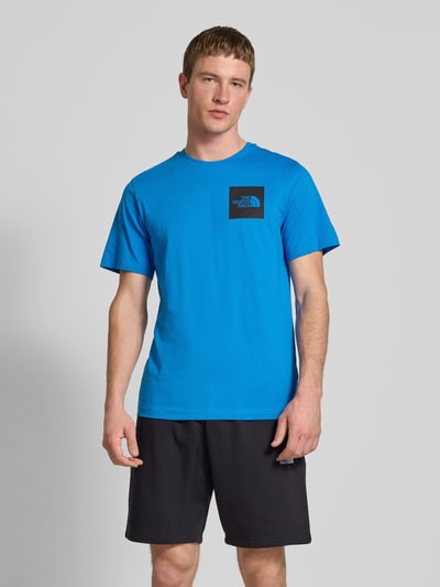 The North Face T-Shirt mit geripptem Rundhalsausschnitt Hellblau 4