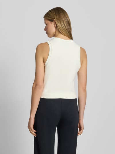 adidas Sportswear Top mit Label-Print und Rundhalsausschnitt Offwhite 5