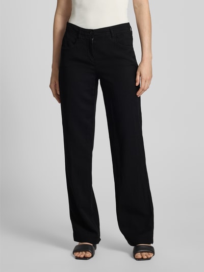 Gardeur Broek van lyocellmix met steekzakken Zwart - 4