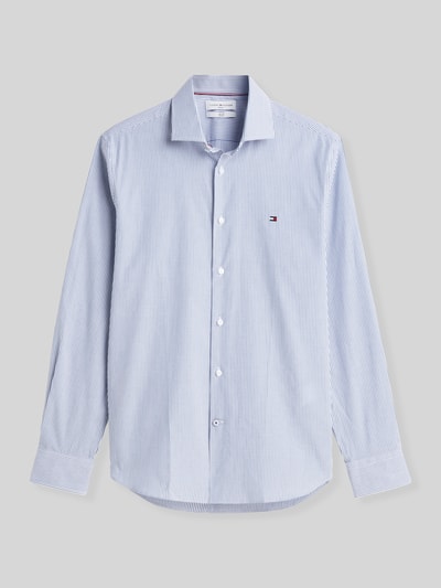 Tommy Hilfiger Slim Fit Businesshemd mit Logo-Stickerei Royal 2