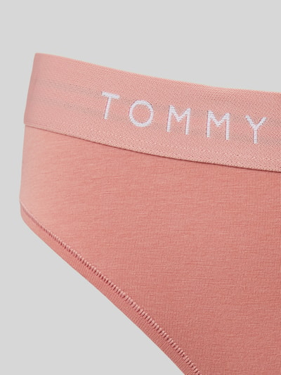 TOMMY HILFIGER String met elastische band en labeldetail Oudroze - 2