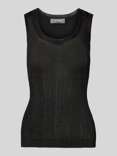 MOS MOSH Tanktop in Ripp-Optik Modell 'Relena' Black 2