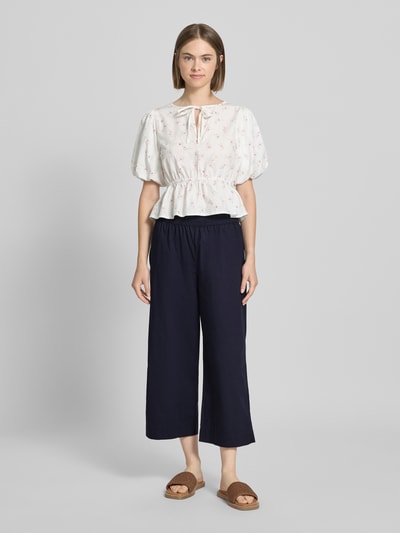 Marc O'Polo Denim Regular Fit Culotte mit elastischem Bund Marine 1