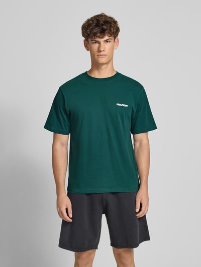 REVIEW T-Shirt mit Rundhalsausschnitt Dunkelgruen 4