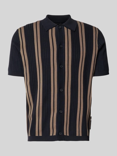 Marc O'Polo Regular Fit Poloshirt aus reiner Baumwolle Marc O'Polo × DFB Travel Collection Dunkelblau 2