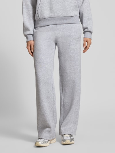 Review Sweatbroek met elastische band Lichtgrijs gemêleerd - 4