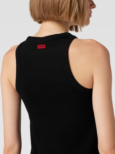 HUGO Tanktop in Ripp-Optik Modell 'CLASSIC TANK' Black 3