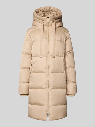 Rich & Royal Płaszcz pikowany z wypełnieniem puchem oraz zamkiem błyskawicznym dwustronnym Piaskowy 2