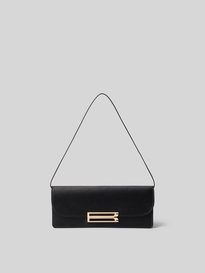 Victoria Beckham Clutch mit goldener Logo-Schließe Modell 'DORIANEAST-WEST' Black 1