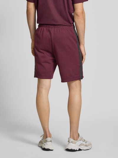 CHAMPION Sweatshorts met logoprint, model 'TAPE' Bordeaux - 5