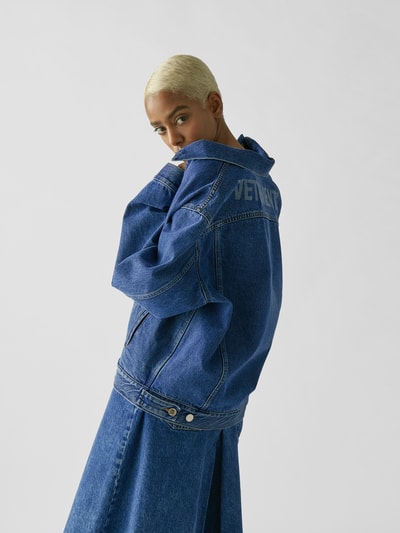 VETEMENTS Unisex Jeansjacke in Oversize Blau 7