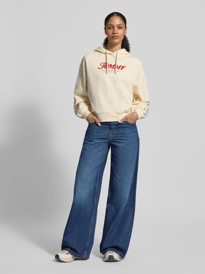Tommy Hilfiger Regular Fit Hoodie aus reiner Baumwolle Hellgelb 1