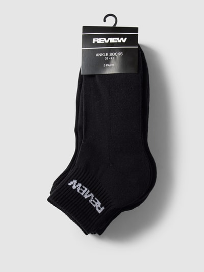 Review Socken mit Label-Print im 5er-Pack Black 3