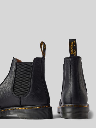 Dr. Martens Chelsea boots van leer met siernaad Zwart - 2