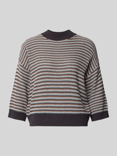 OPUS Pullover mit Mock Neck Modell 'Peipina' Hellblau 1