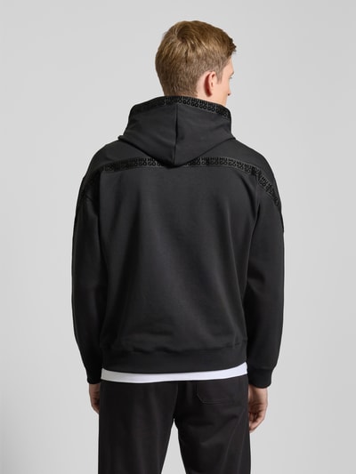 HUGO Hoodie mit Label-Badge Modell 'Dagarito' Black 5