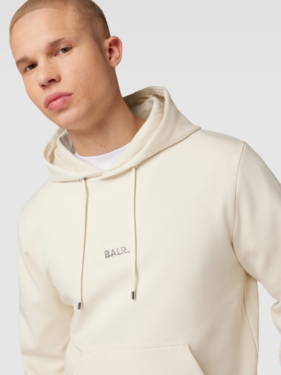 Balr. Hoodie met labelapplicatie, model 'Q-Series' Offwhite - 3