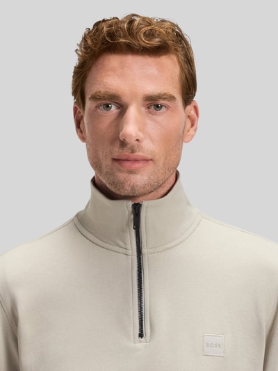 BOSS Orange Regular fit sweatshirt van puur katoen Beige - 3