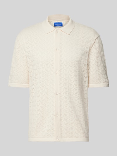 Jack & Jones Regular Fit Freizeithemd mit Polokragen Modell 'TYLER' Offwhite 2