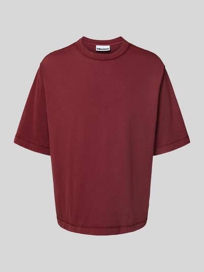 REVIEW Boxy fit T-shirt en ronde hals Roestrood - 2