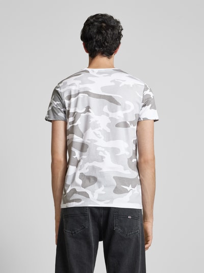 Alpha Industries T-Shirt mit Label-Print Weiss 5