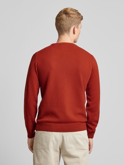 Gant Gebreide trui van wol met ronde hals Rood - 5