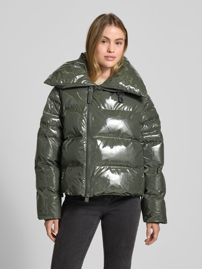 RAINS Kurtka pikowana z zamkiem błyskawicznym dwustronnym model ‘Alta Vision’ Oliwkowy 4