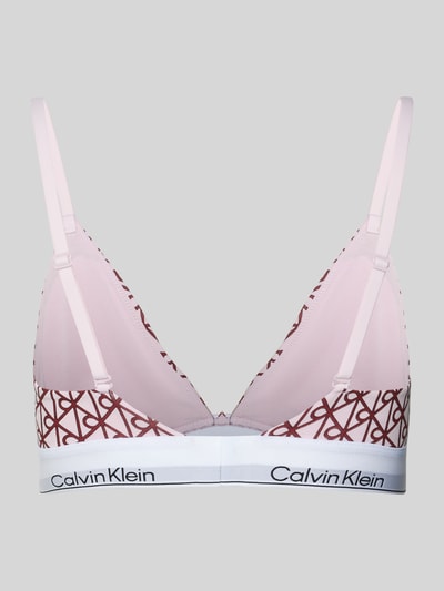 Calvin Klein Underwear Triangel-BH mit elastischem Logo-Bund Rosa 3