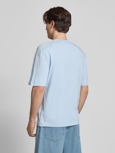 HUGO Blue Regular Fit T-Shirt aus reiner Baumwolle Modell 'NURAZTI' Hellblau 5