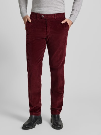 Hiltl Corduroy broek met achterzakken, model 'PARMA' Bordeaux - 4