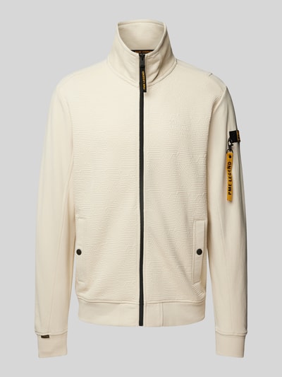 PME Legend Sweatjacke mit Stehkragen Offwhite 2