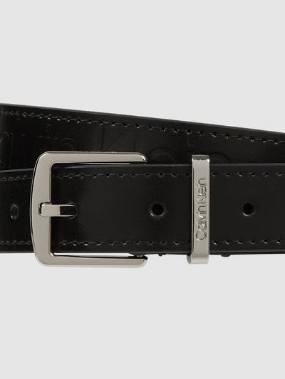 CK Calvin Klein Ledergürtel mit Dornschließe  Schwarz 2