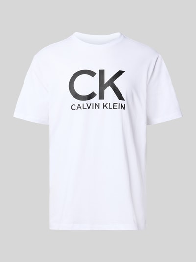 Calvin Klein Jeans T-shirt met labelprint Wit - 2