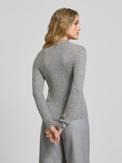Style Icon Collection Ribgebreide pullover van wol  Middengrijs gemêleerd - 5