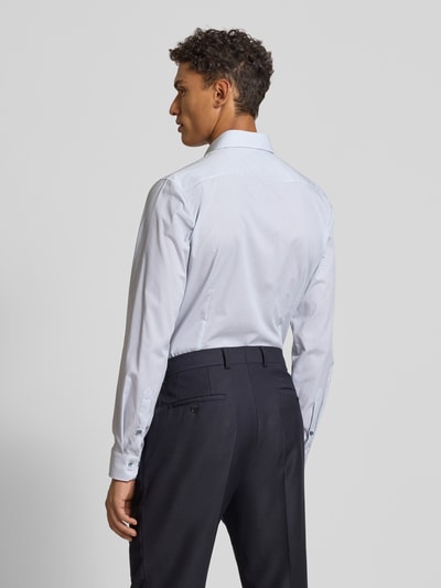 OLYMP No. Six Super Slim Fit Business-Hemd mit Kentkragen Silber 5