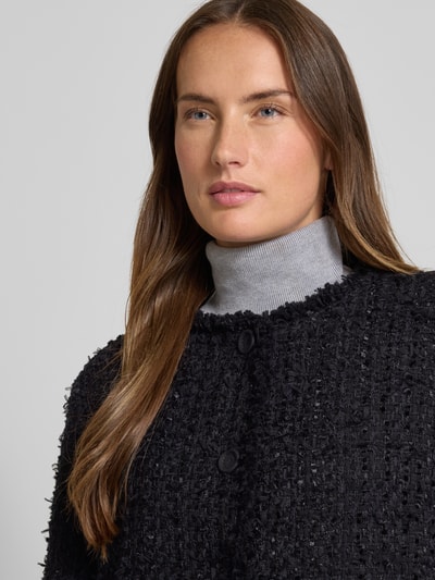BOSS Regular fit lange blazer van katoenmix, model 'JOKILA' Zwart - 3