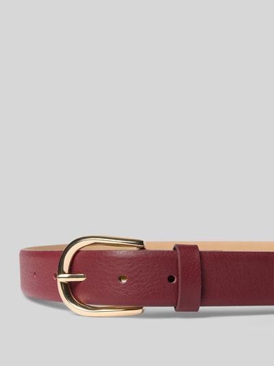 Weinmann Gürtel aus Rindsleder mit Dornschließe Modell 'Adra' Bordeaux 2