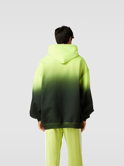 VETEMENTS Oversized Hoodie mit Farbverlauf Neon Gelb 5