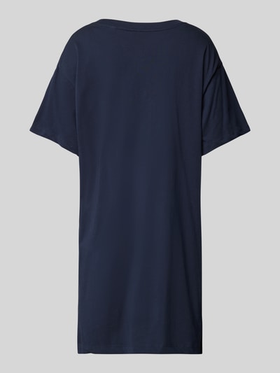 Esprit Koszula nocna z nadrukiem z logo model ‘MIA’ Ciemnoniebieski 3