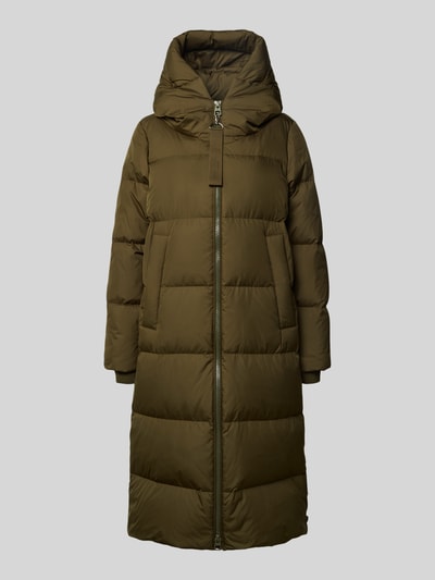 Marc O'Polo Płaszcz puchowy o kroju regular fit z dwustronnym zamkiem błyskawicznym Oliwkowy 2