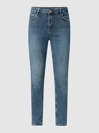 Review Skinny fit jeans met destroyed-effecten Blauw - 2